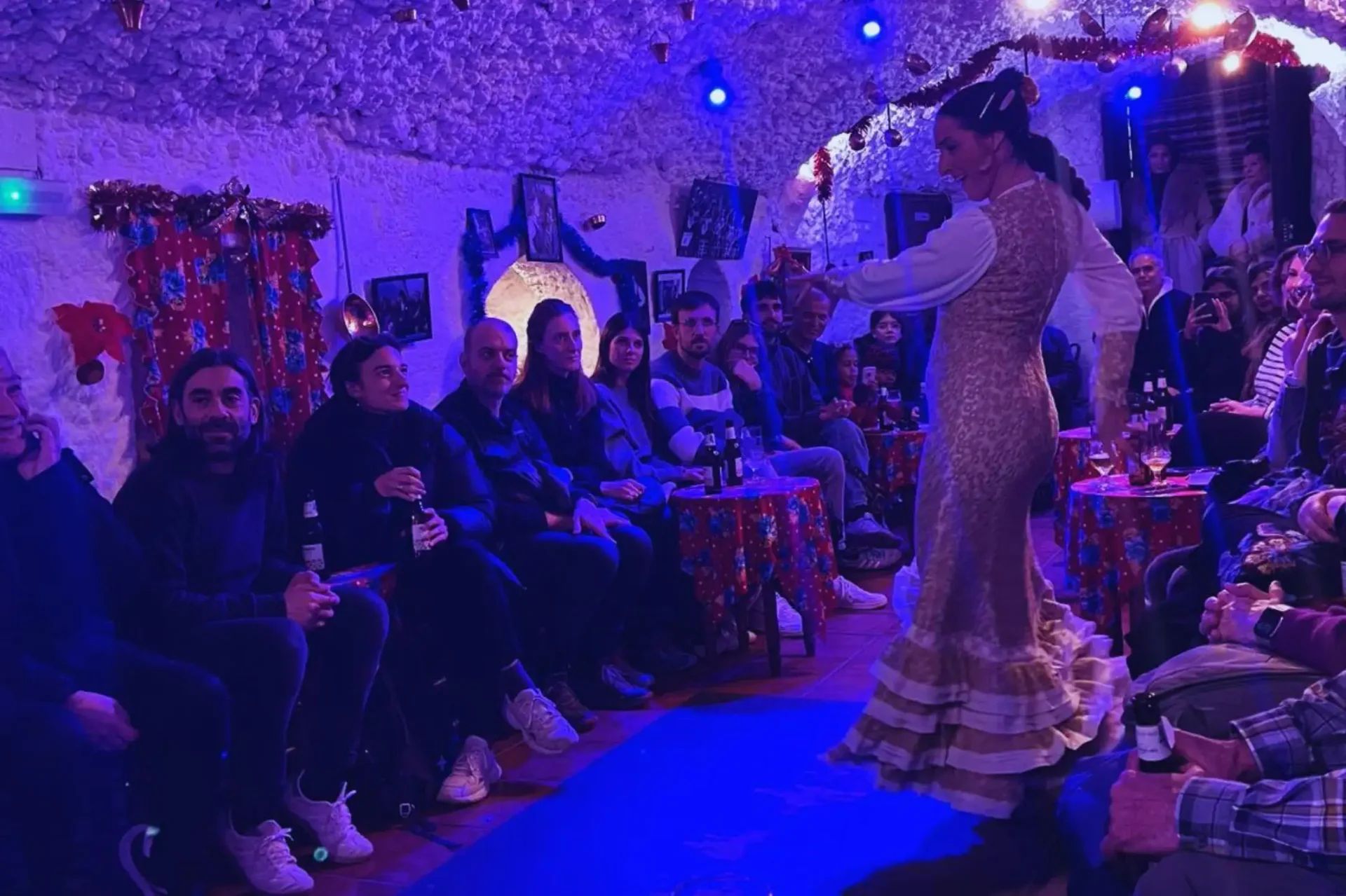 Final del espectáculo de flamenco ZINCALÉ en las cuevas del Sacromonte de Granada